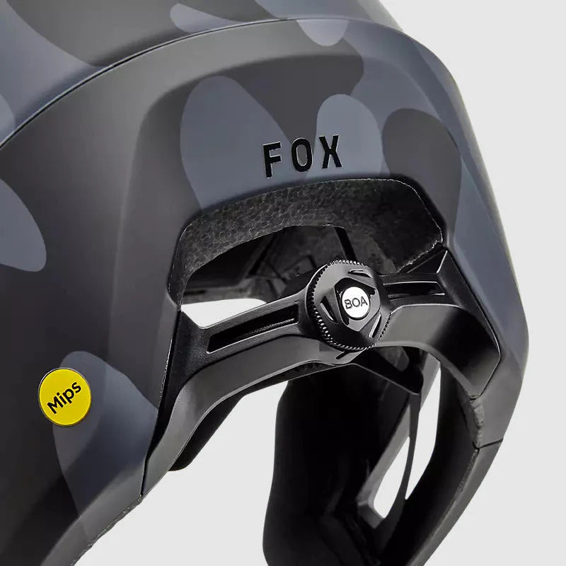 Casco Bicicleta New Dropframe Pro Negro Camo Fox