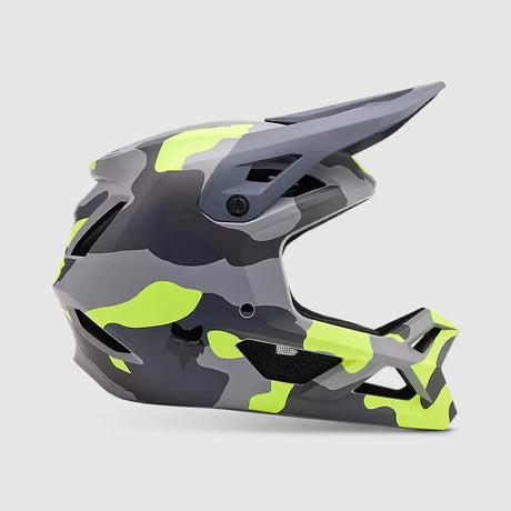 Casco Bicicleta Niño New Rampage Gris/Amarillo Camo Fox