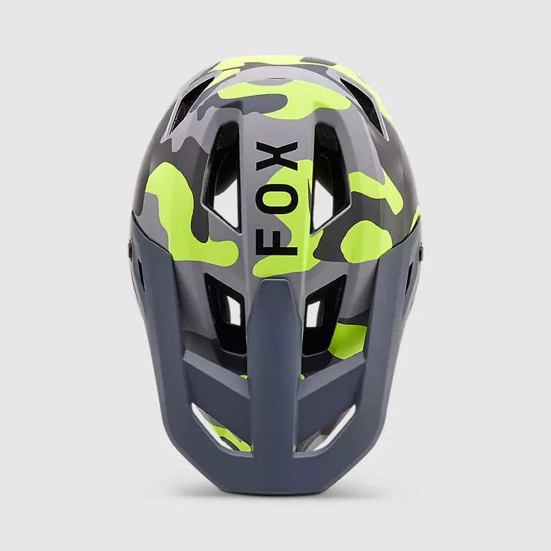 Casco Bicicleta Niño New Rampage Gris/Amarillo Camo Fox