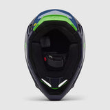 Casco Moto V1 Taunt Azul Marino/Verde Fox