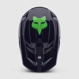 Casco Moto V1 Taunt Azul Marino/Verde Fox