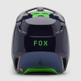 Casco Moto V1 Taunt Azul Marino/Verde Fox