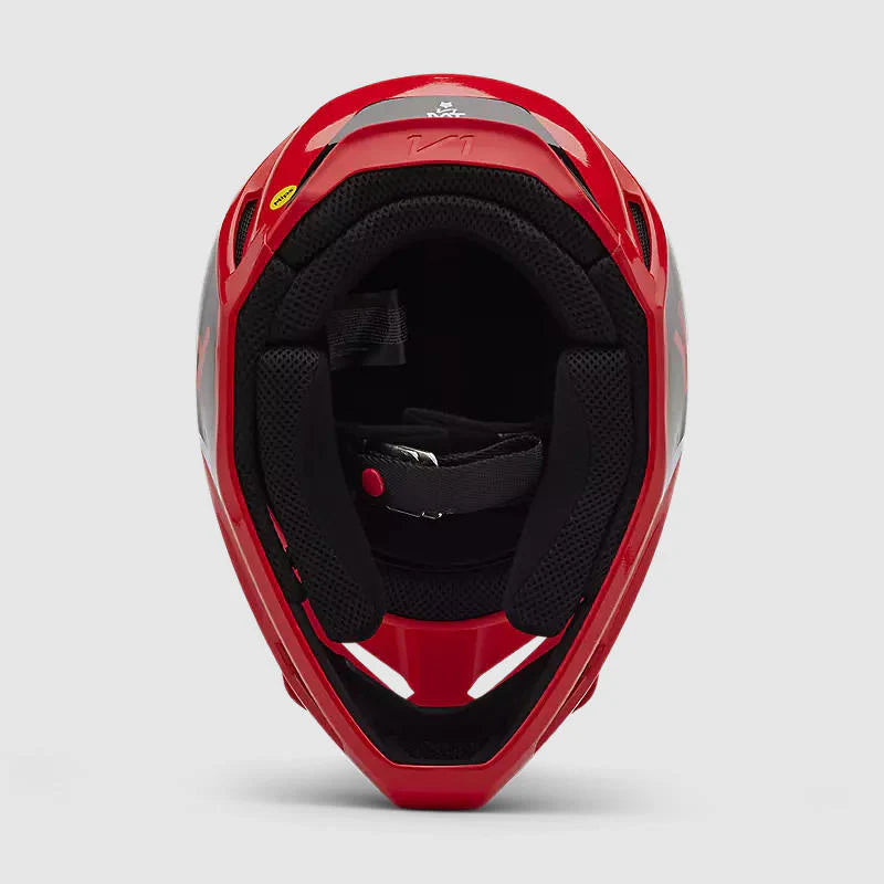 Casco Moto V1 Lean Rojo Fox