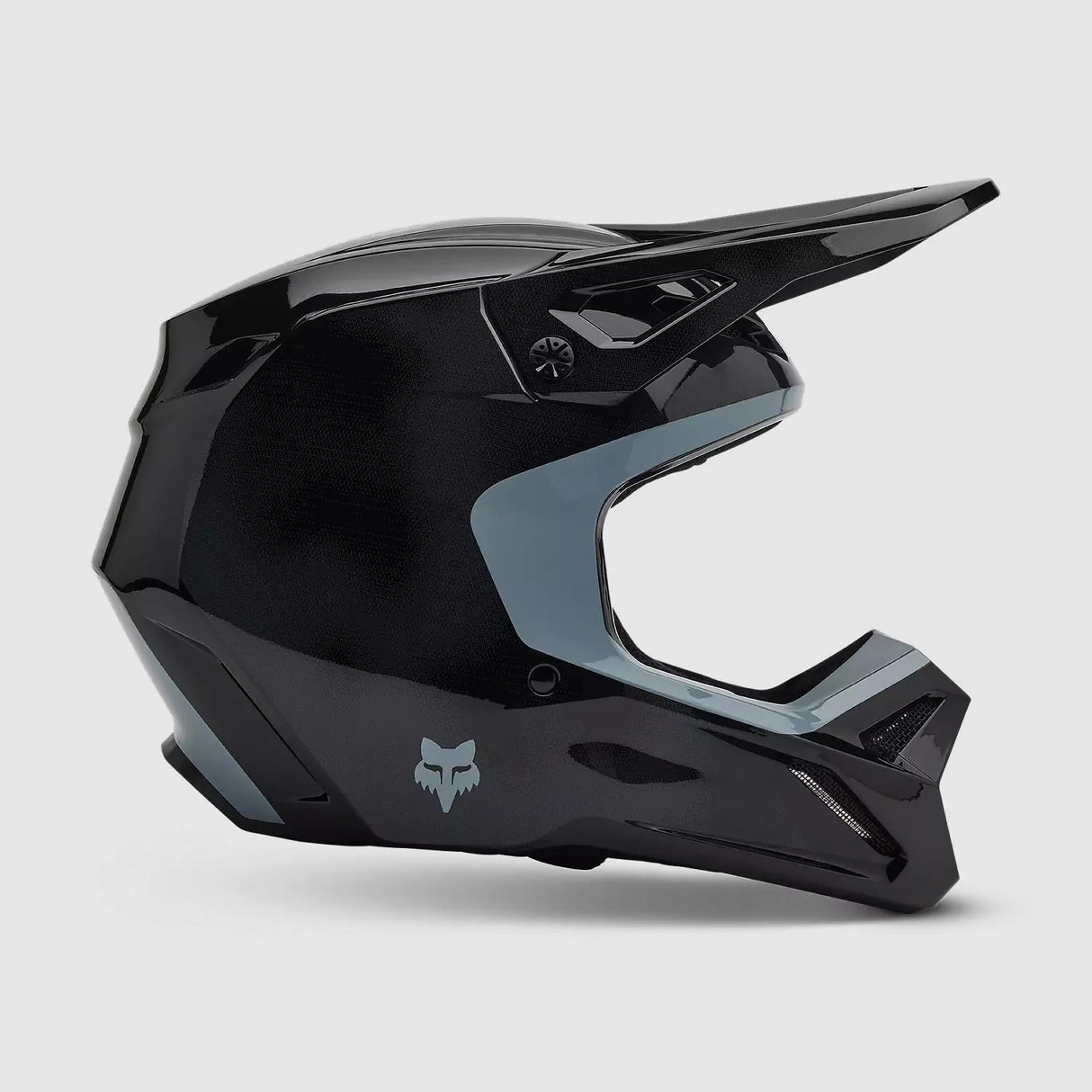 Casco Moto V1 Taunt Negro/Gris Fox