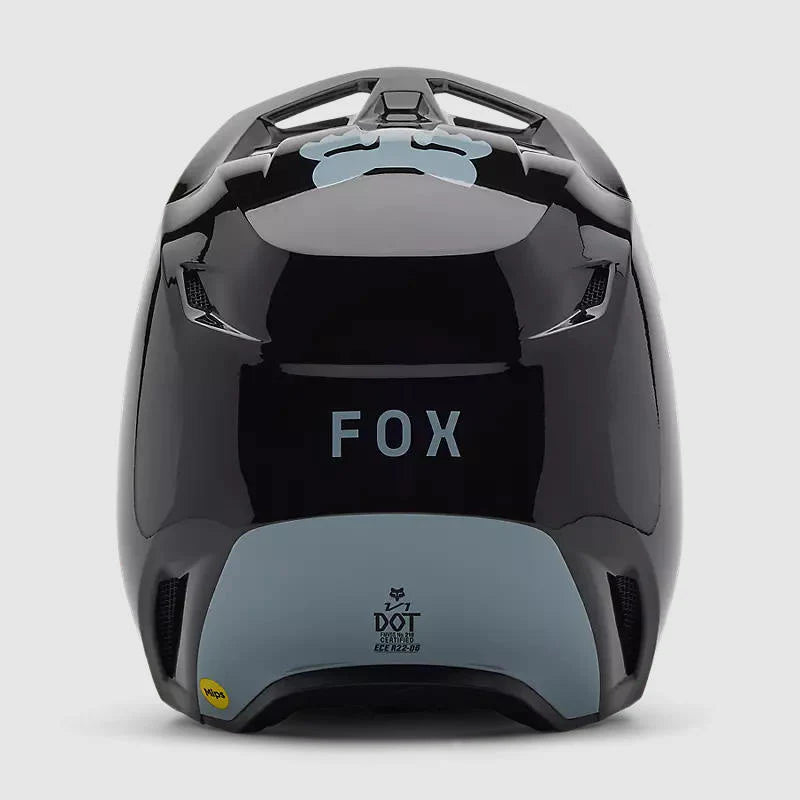 Casco Moto V1 Taunt Negro/Gris Fox