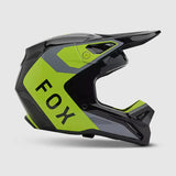 Casco Moto V1 Lean Gris/Amarillo Fox