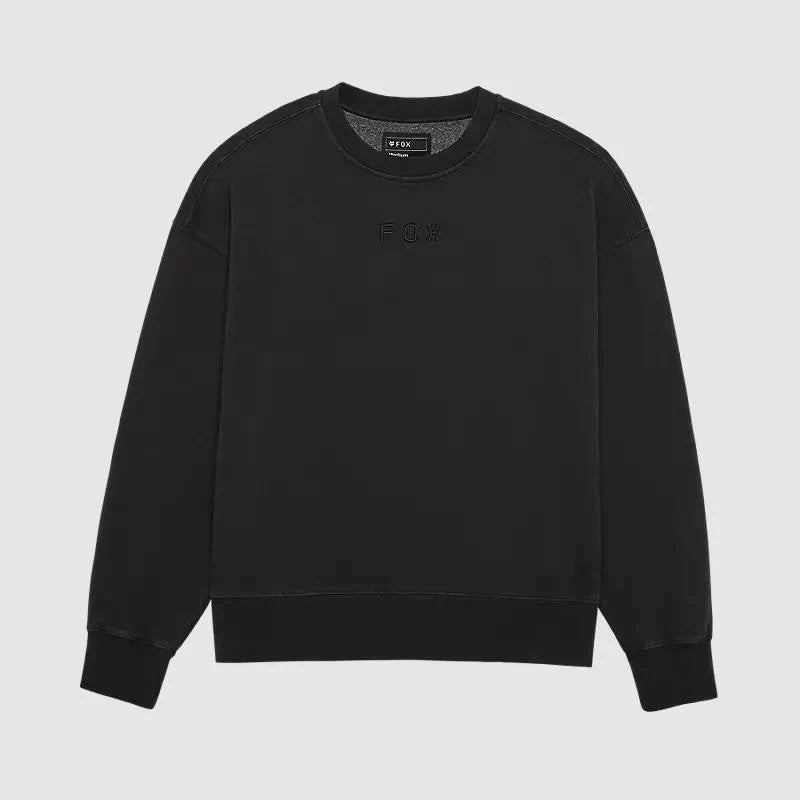 Poleron Lifestyle Wordmark Oversized Negro Fox