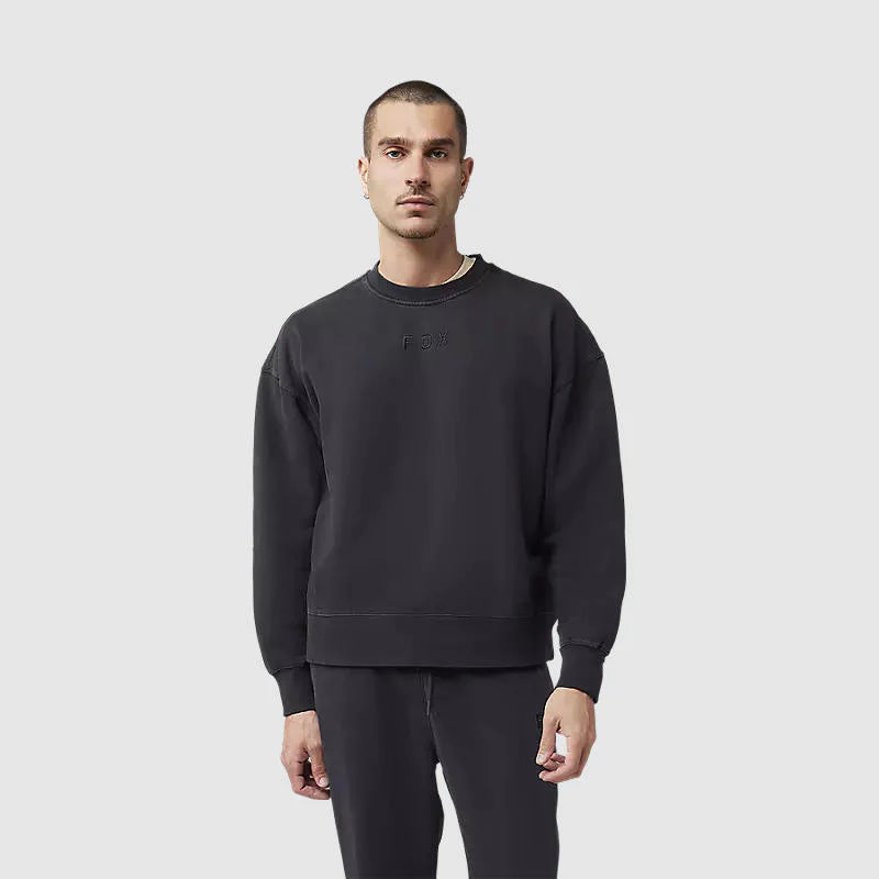 Poleron Lifestyle Wordmark Oversized Negro Fox