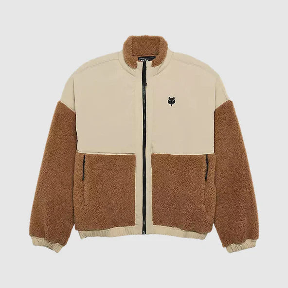 Poleron Lifestyle Mujer Survivalist Sherpa Full Cafe Fox