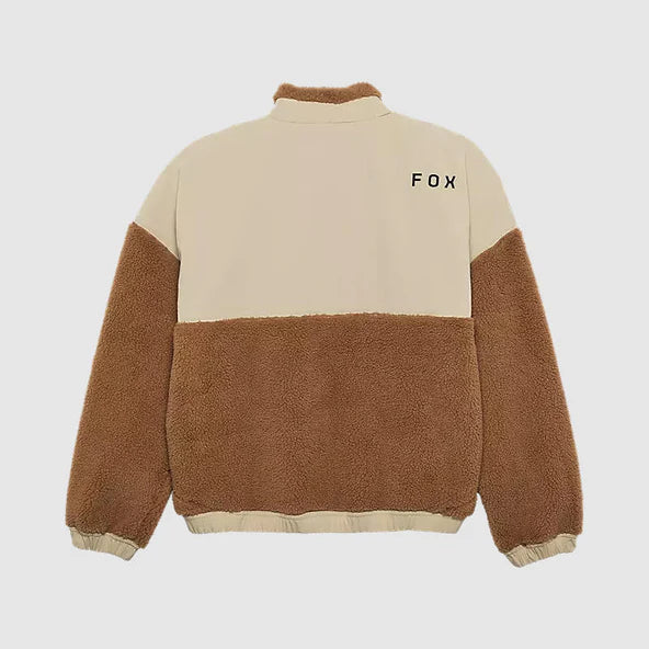 Poleron Lifestyle Mujer Survivalist Sherpa Full Cafe Fox