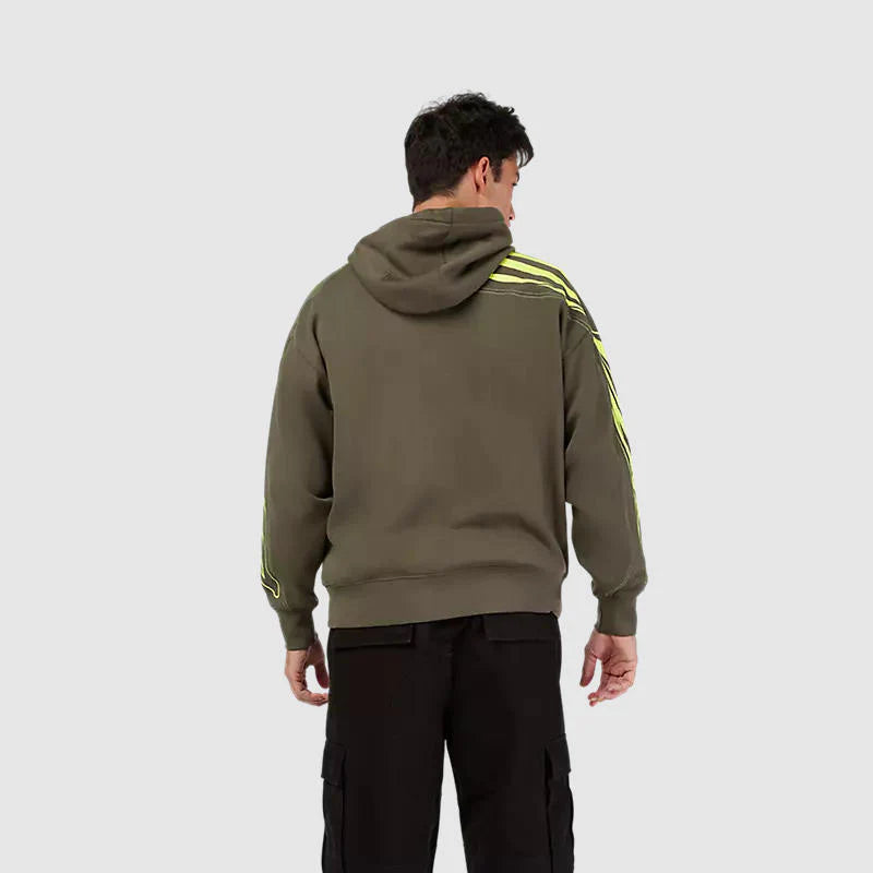 Poleron Lifestyle con Capucha Oversize Elevated Future Verde Fox