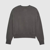Poleron Lifestyle Mujer Wordmark Crew Oversize Gris Fox